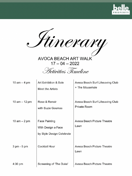 avoca beach art walk